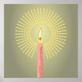 poster de abstrato à vela