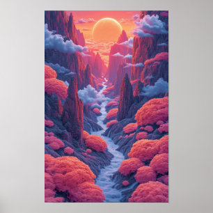 Poster de abstrato com Imagem Lar Intriguente