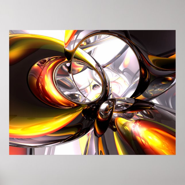 Poster de Abstrato de desafio sem aviso (Frente)