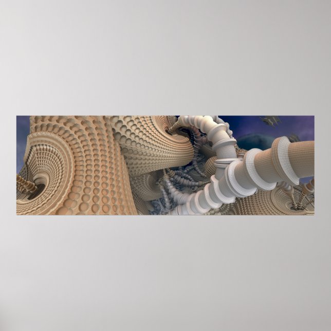 Poster de abstrato Fractal Trabalho de arte de Par (Frente)