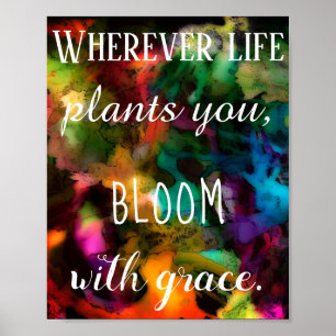 Poster de Abstrato para Inspiração e Motivação