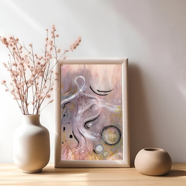 Poster de abstrato violeta roxa legal moderna (Criador carregado)