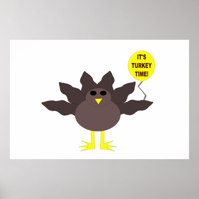 Poster de Ação de Graças da Turquia (Frente)