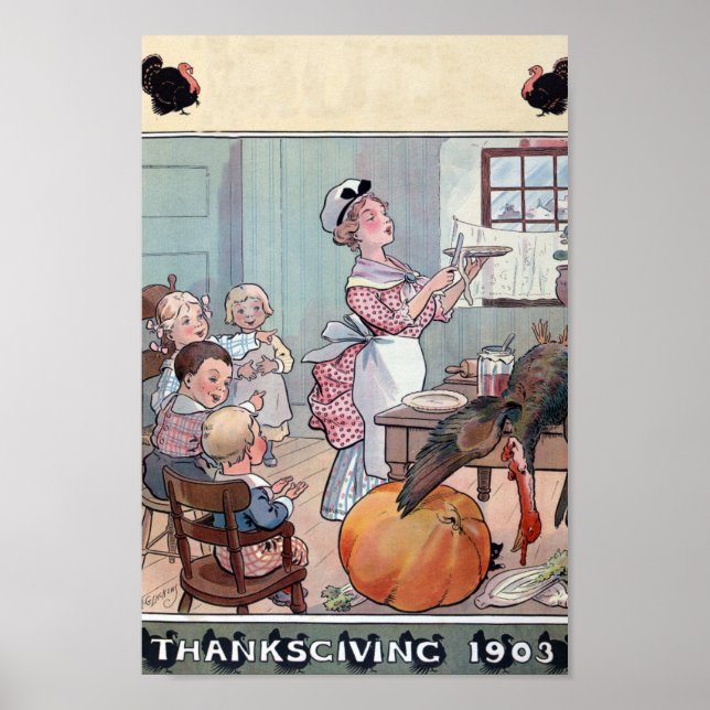 Poster de Ação de Graças de 1903 (Frente)