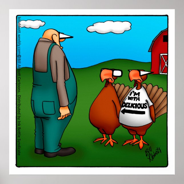 Poster de Ação de Graças "Estou com deliciosa" (Frente)