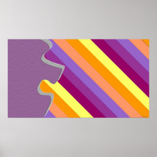 Poster de açúcar decorativo, Abstrato de peça