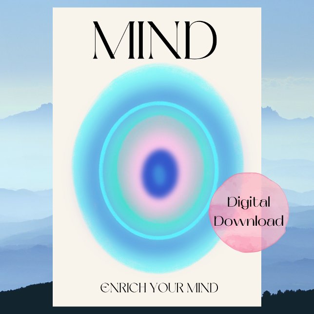 Poster de Afirmação de Gradiente da Mind Aura (Criador carregado)