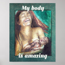 Poster de Afirmação de Nascimento "Incrível!"