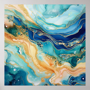 Poster de Agate de Aquarela