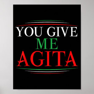 Poster Dê Agita Itália Divertida Humor Sarcástico Dito