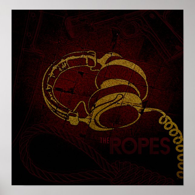 Poster de água e Fones de ouvido (Frente)