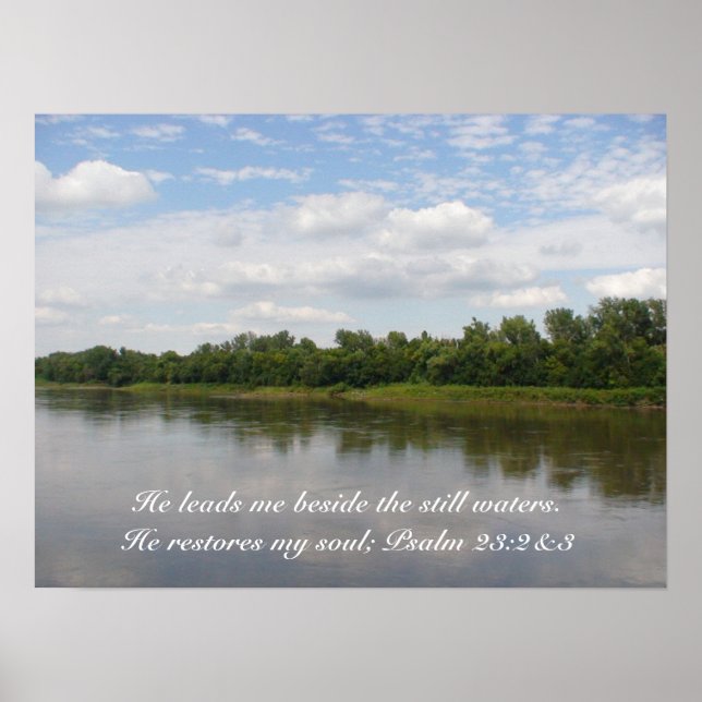 Poster de águas estáticas (Frente)