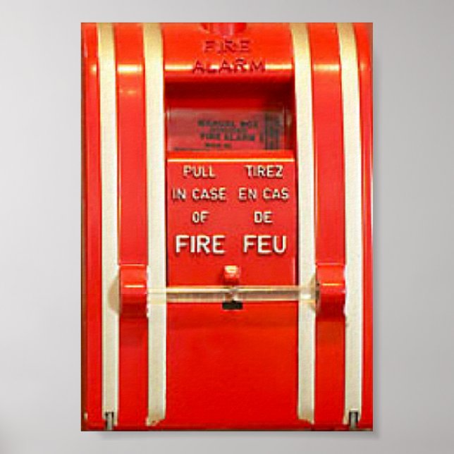 Poster de alarme de incêndio (Frente)
