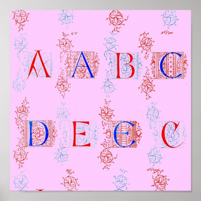 Poster de alfabeto (Frente)