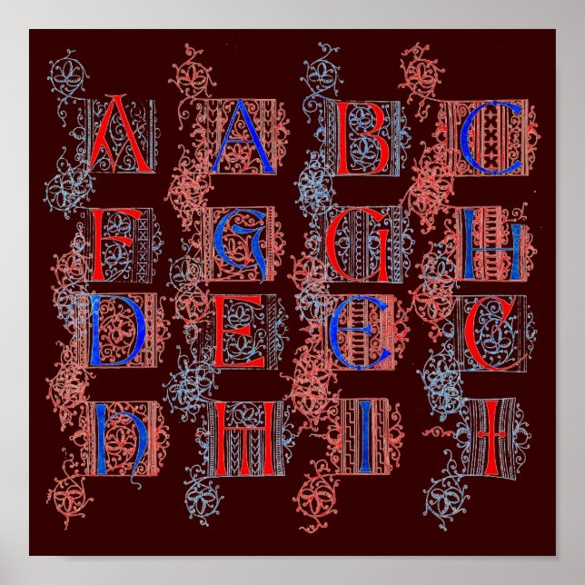 Poster de alfabeto (Frente)