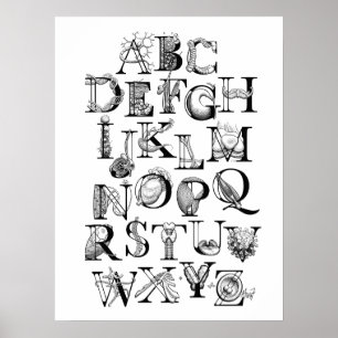 Poster de Alfabeto Biológico (18x24)