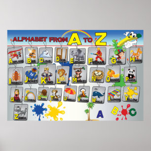 poster de Alfabeto Gramático Inglês