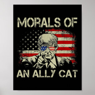 Poster De Ally Cat Funny Trump 2024