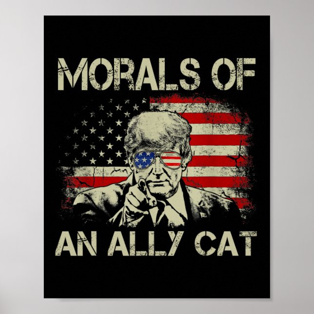 Poster De Ally Cat Funny Trump 2024 (Frente)