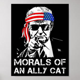 Poster De Ally Cat Funny Trump 2024 Trump Presidente