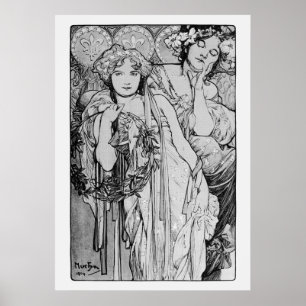 Poster de Alphones Mucha do ~ da amizade