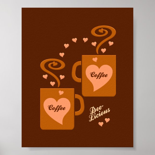 Poster de Amantes de Café, personalizar (Frente)