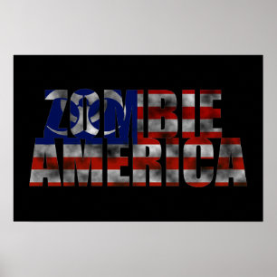 Poster de América do zombi