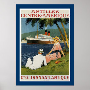 Poster de Amerique do centro de Antilhas