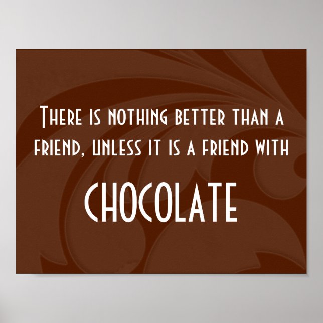 Poster de Amigos e Chocolate (Frente)