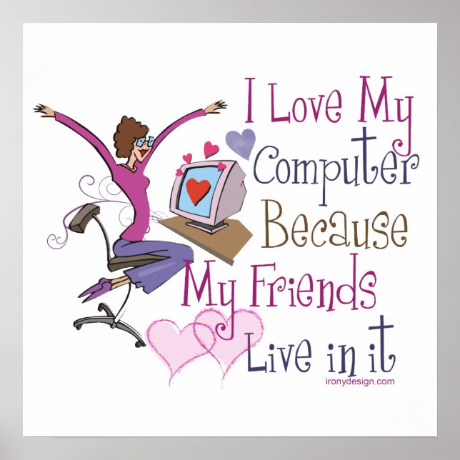 Poster de Amigos Online (Frente)