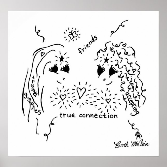 Poster de Amizade ' Conexão Verdadeira' (Frente)