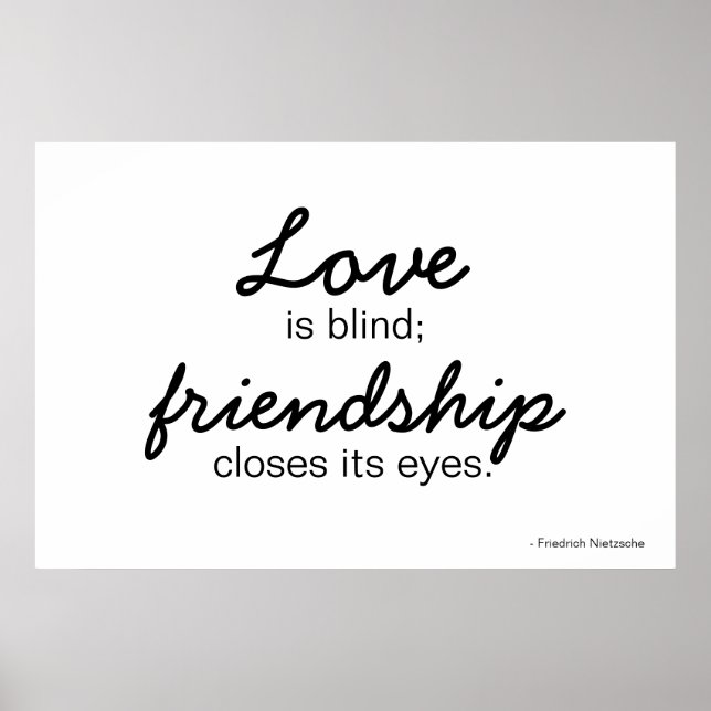 Poster de amor e amizade (Frente)