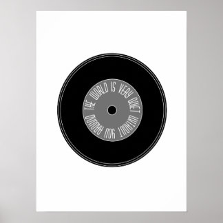 Poster de amor em B&W