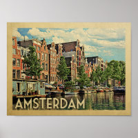 Poster de Amsterdam Impressão Países Baixos