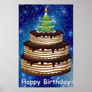 Poster de Aniversário da Hora de Natal