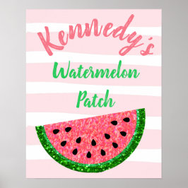 Poster de aniversário de Watermelon, Welcom Sinal