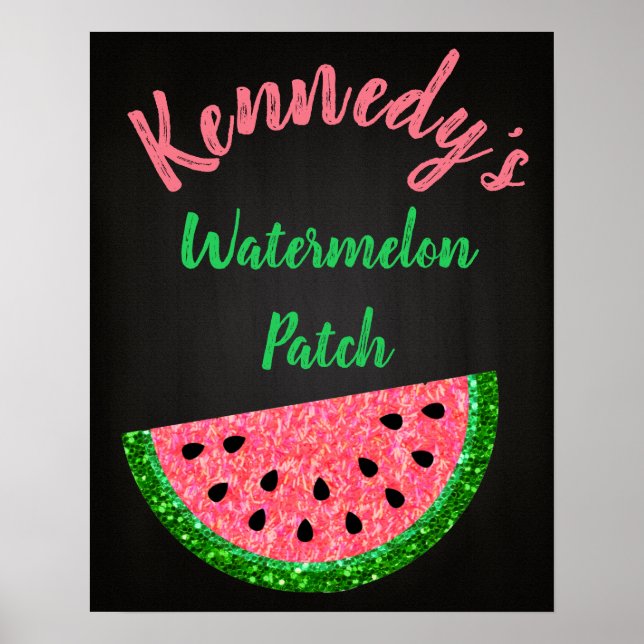 Poster de aniversário de Watermelon, Welcom Sinal (Frente)