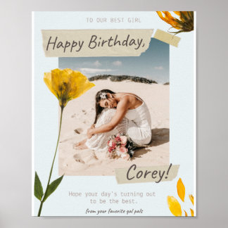 Poster de aniversário feliz