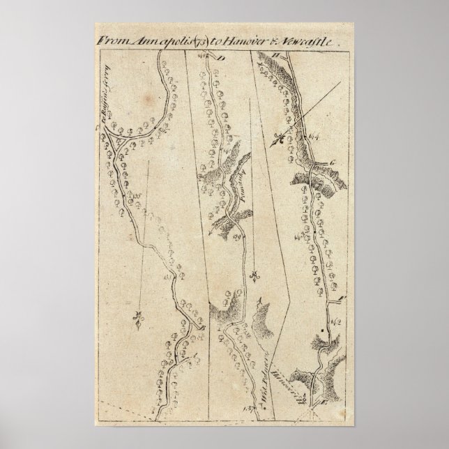 Póster De Annapolis a Hanover e Newcastle 73 (Frente)