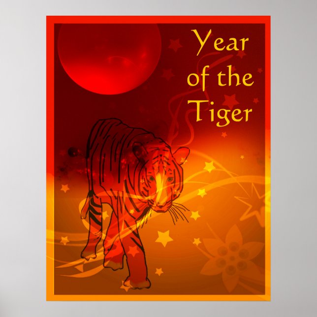 Poster de Ano Novo Chinês bonito (Frente)