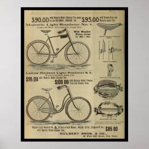 poster de Anúncio da Revista Bicicleta de 1893
