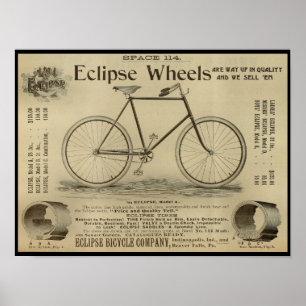 poster de Anúncio da Revista Bicicleta de 1893
