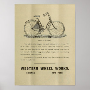 poster de Anúncio da Revista Bicicleta de 1893