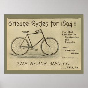 poster de Anúncio da Revista Bicicleta de 1893