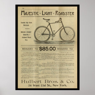 poster de Anúncio da Revista Bicicleta de 1893