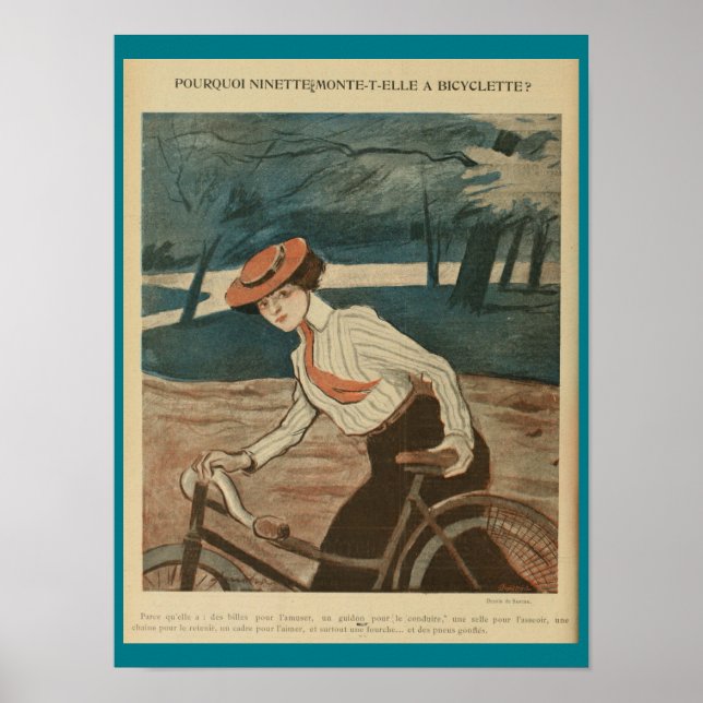 poster de Anúncio da Revista Bicicleta de 1903 (Frente)