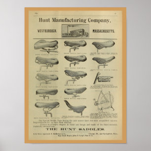 poster de Anúncio da Revista de Bicicleta de 1893