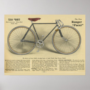 poster de Anúncio de Bicicleta de Ranger 1918