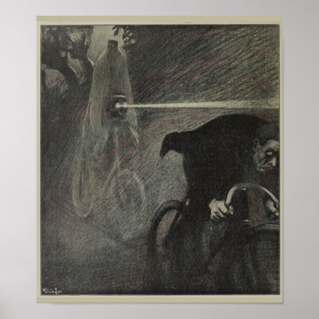 poster de Anúncio de Bicicleta Ghost Rider 1898 (Frente)