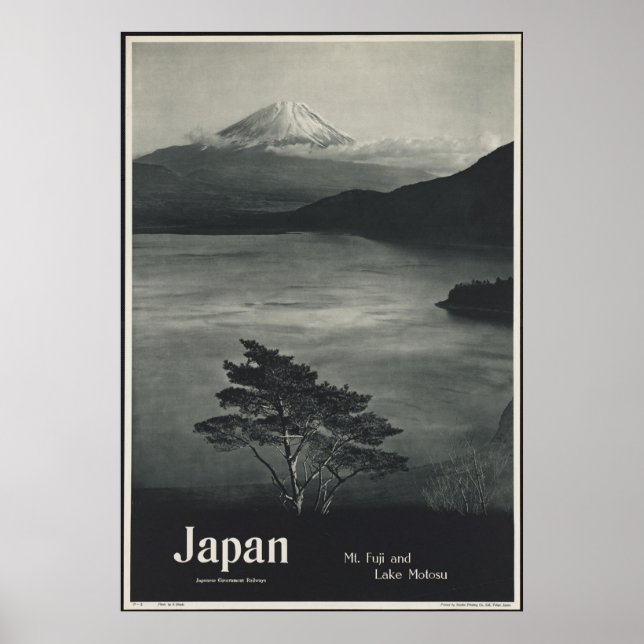 Poster de anúncio do Japão Mt. Fuji - Retro (Frente)